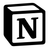 Logo de l'outil Notion qui te permet de rassembler toutes tes informamtions au même endroit
